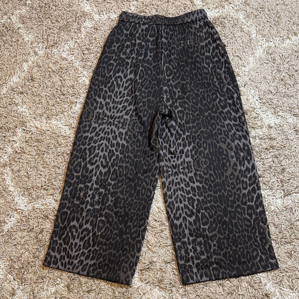 BEULAHSTYLE Leopard Print Wide Leg Pants size M/L - Picture 13 of 13